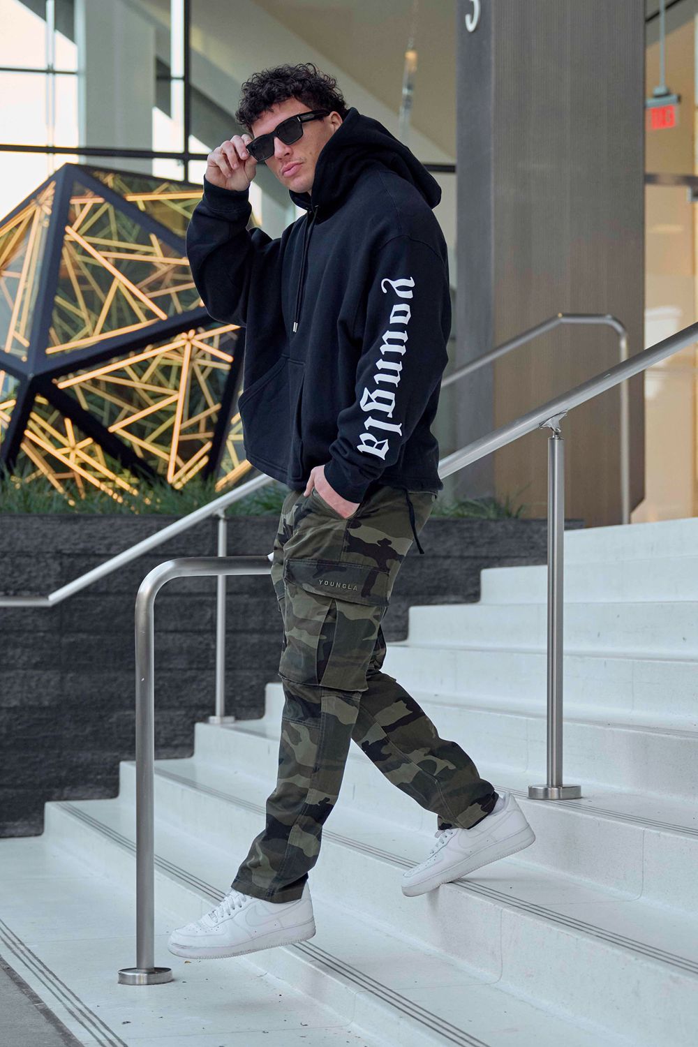 Young LA 5093 - Freeflow Hoodies Black Canada | POQJ-47829