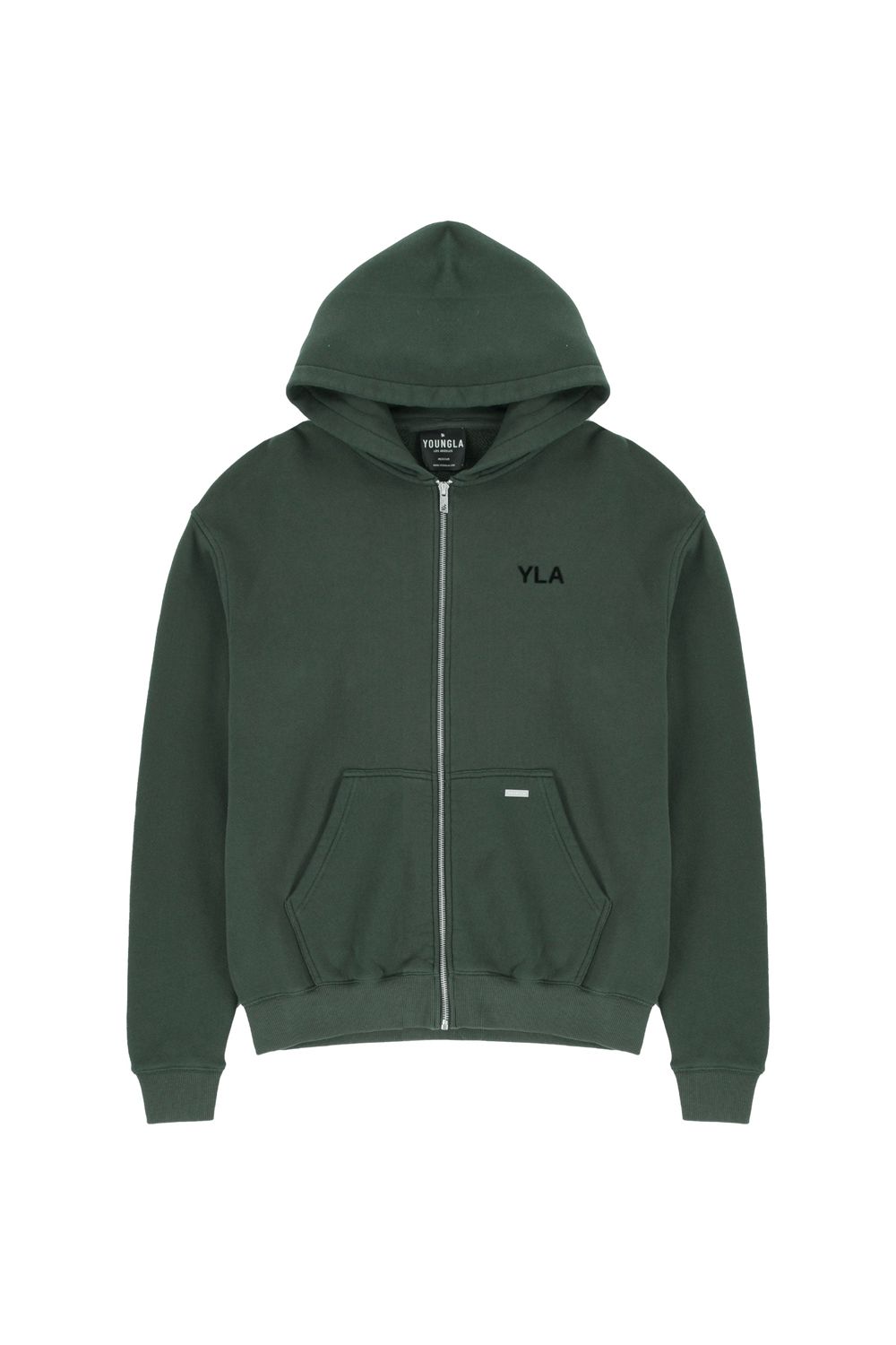 Young LA 515 Monarch Zip-Up Hoodie Olive Canada | XYNV-92170