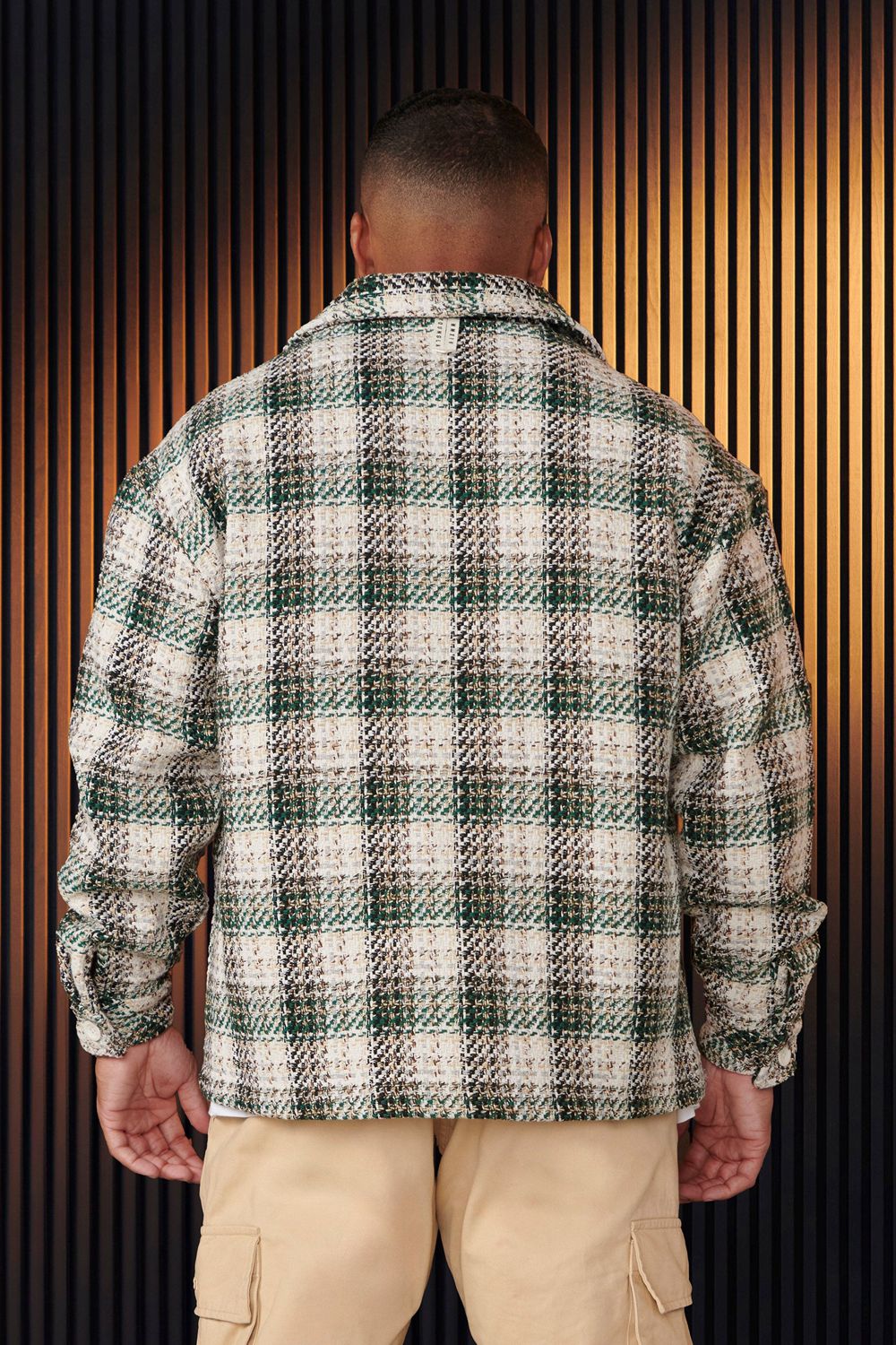 Young LA 519 - Woven Flannel Jackets Green Canada | EAUH-72196