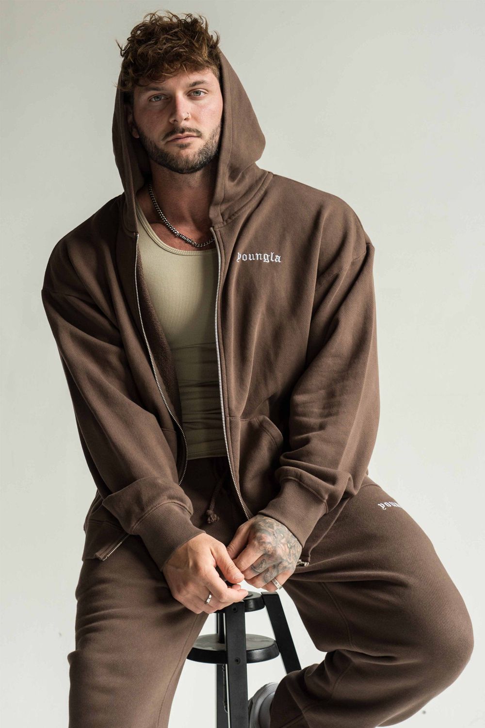 Young LA 539 Earthy Collection - Hoodies Brown Canada | CIUA-83495