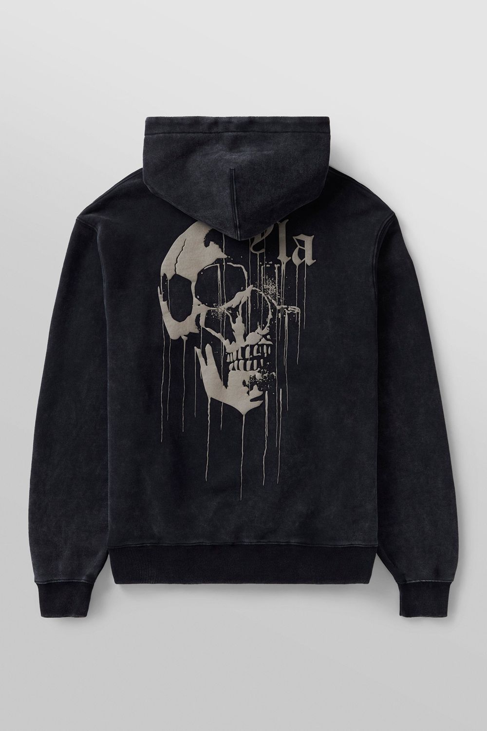 Young LA 551 - Drippy Skull Hoodie Black Canada | OCWS-47659