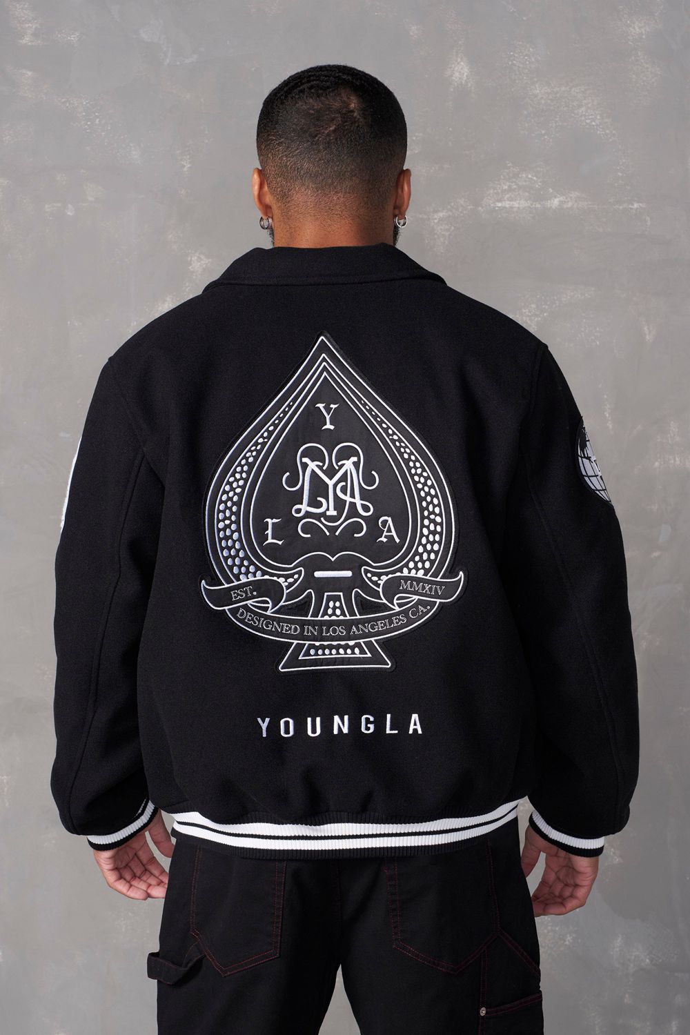 Young LA 569 - Ace Of Spade Letterman Black Canada | ZKMB-97542