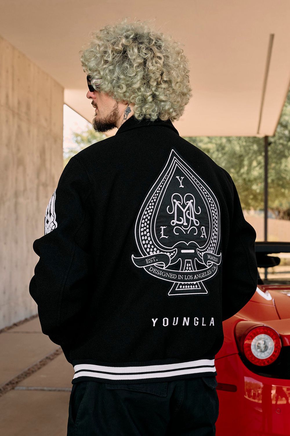 Young LA 569 - Ace Of Spade Letterman Black Canada | ZKMB-97542