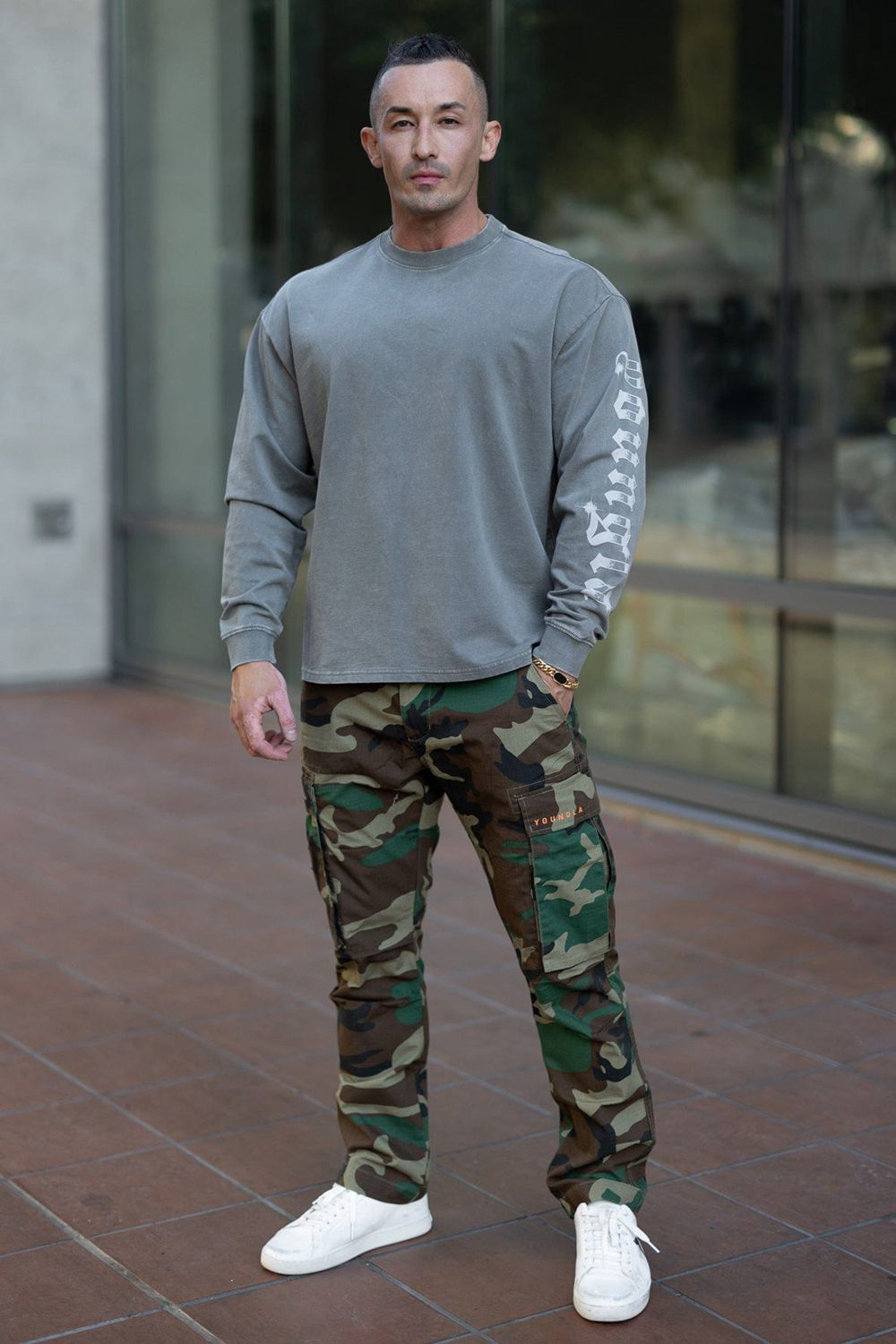 Young LA 602 - Camo Tactical Cargos Camo Canada | STER-74295