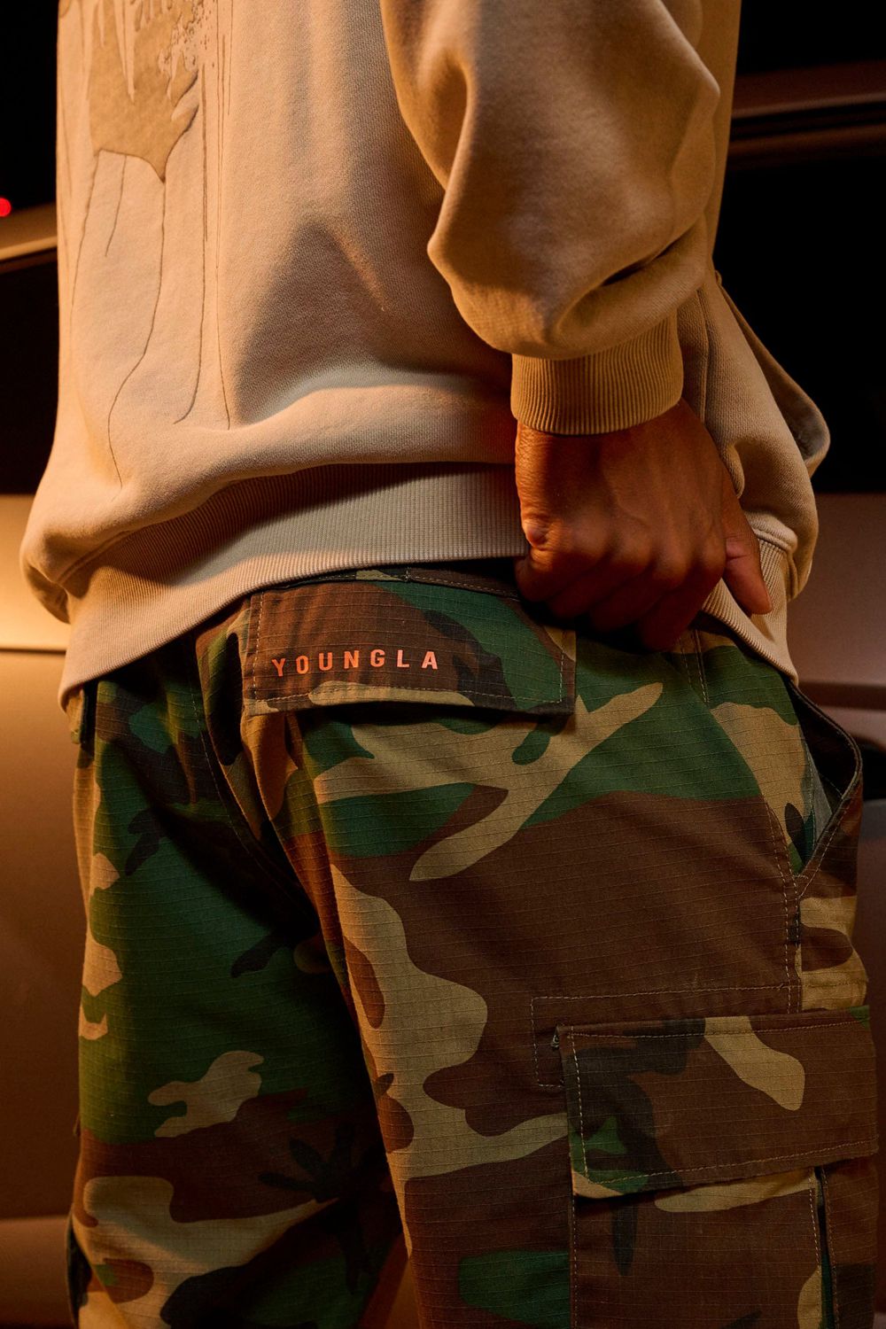 Young LA 602 - Camo Tactical Cargos Camo Canada | STER-74295