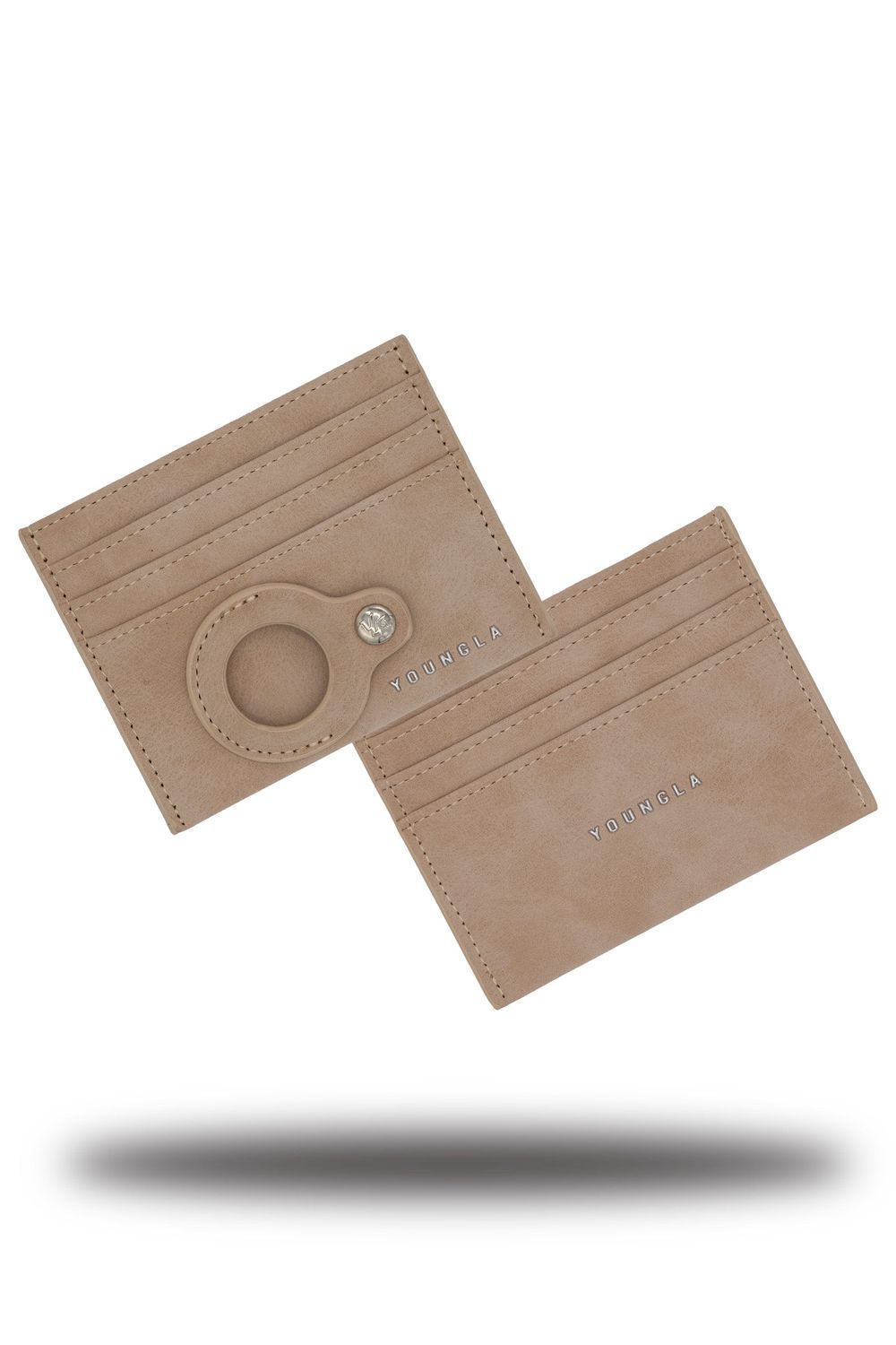 Young LA 725 Executive Card Holder Beige Canada | AUGM-32579