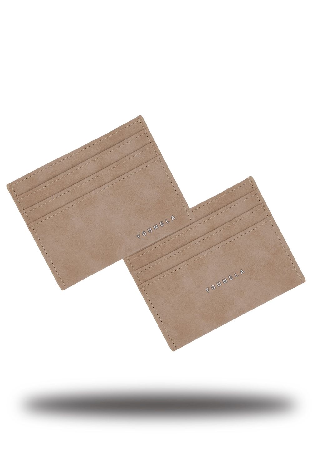 Young LA 725 Executive Card Holder Beige Canada | AUGM-32579