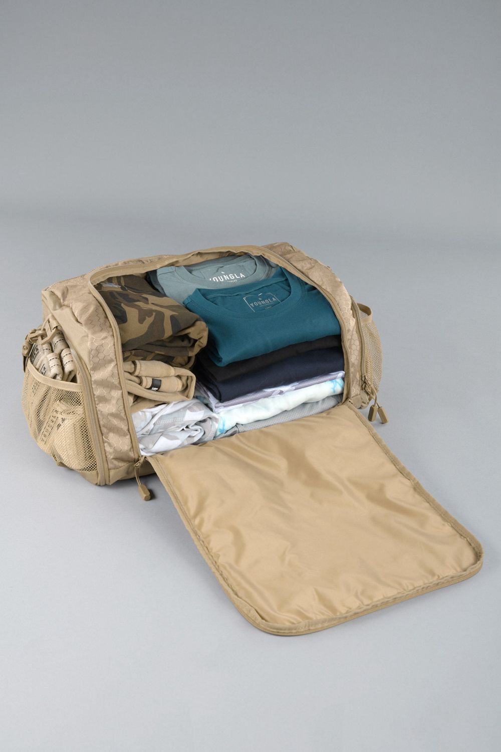 Young LA 740 Elite Duffle Bags Khaki Canada | IUFG-40625