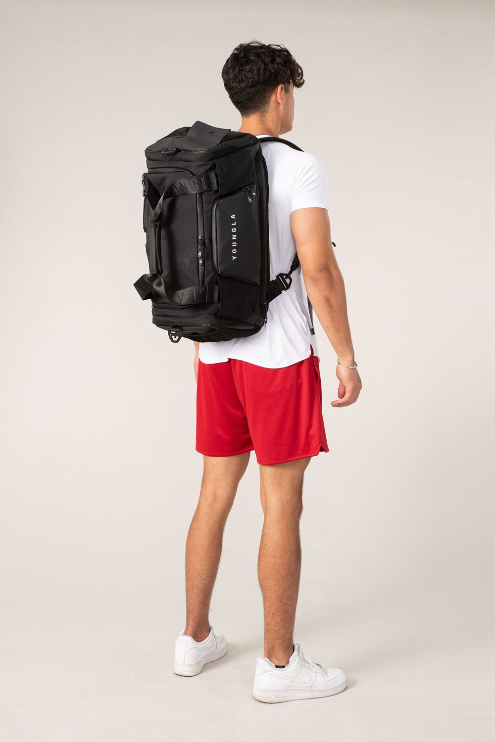 Young LA 741 Hybrid Duffle Backpacks Black Canada | WEDU-01538