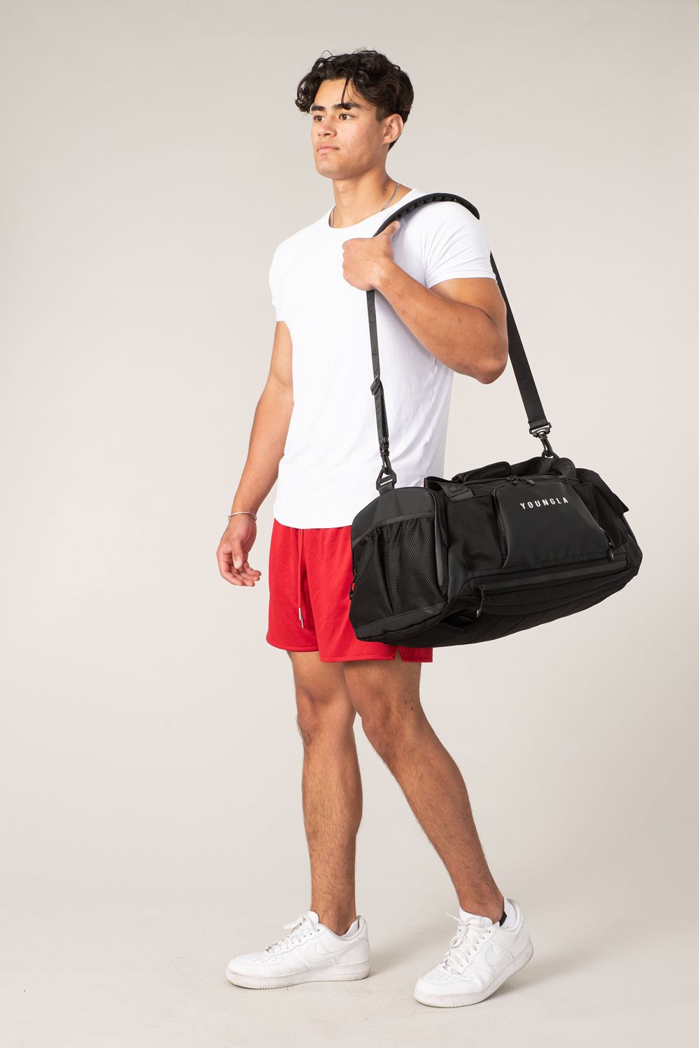 Young LA 741 Hybrid Duffle Backpacks Black Canada | WEDU-01538