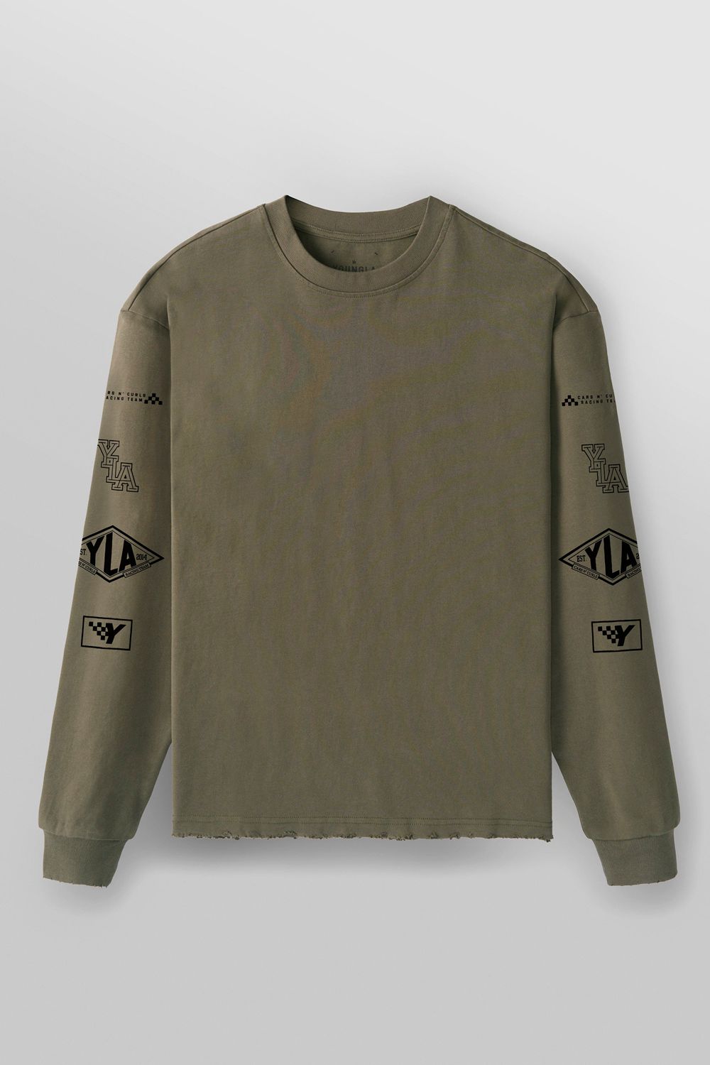 Young LA 8037 - Excellence Longsleeves Olive Canada | WTXI-53402