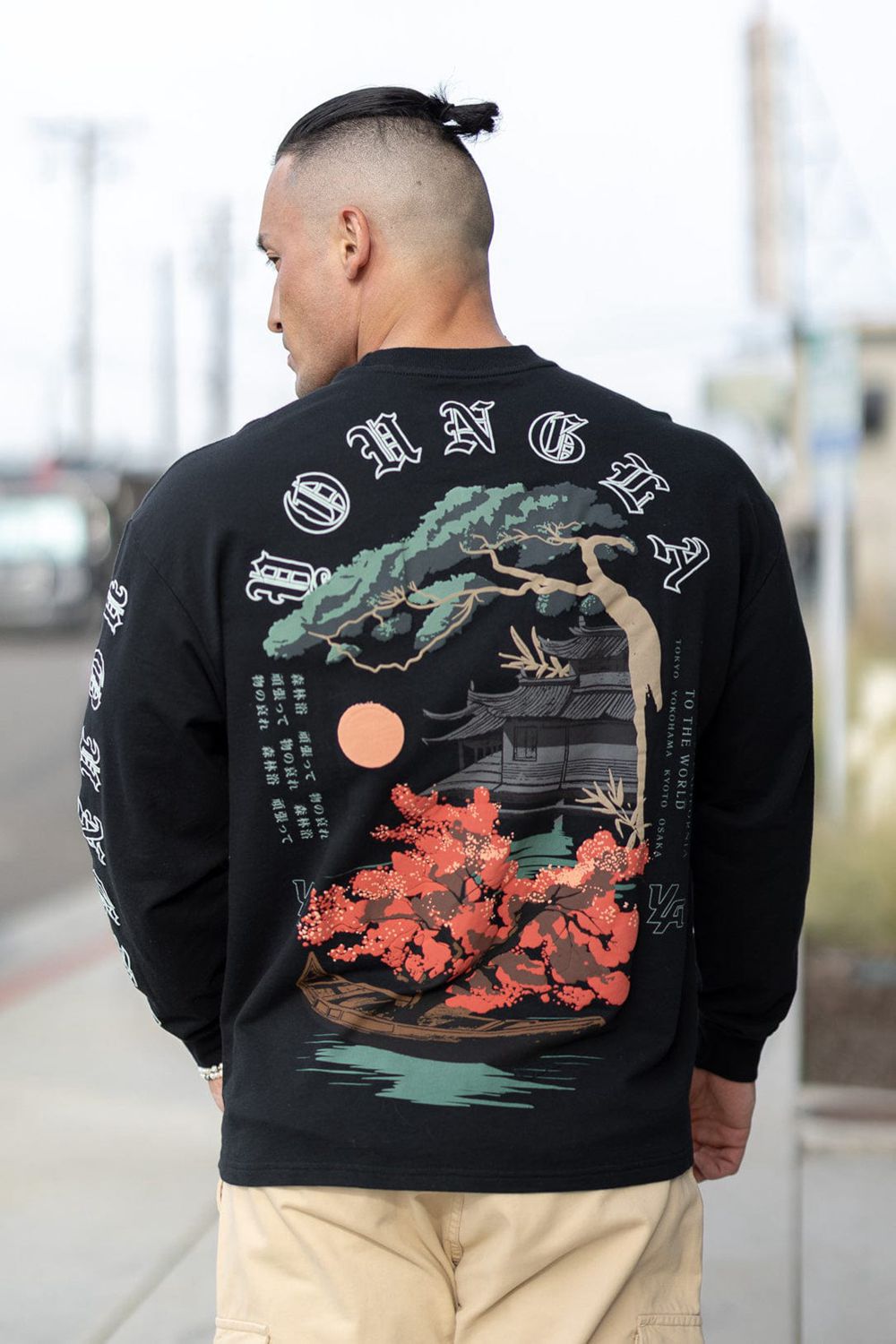 Young LA 8038 - Tokyo Longsleeves Black Canada | FHSW-36790