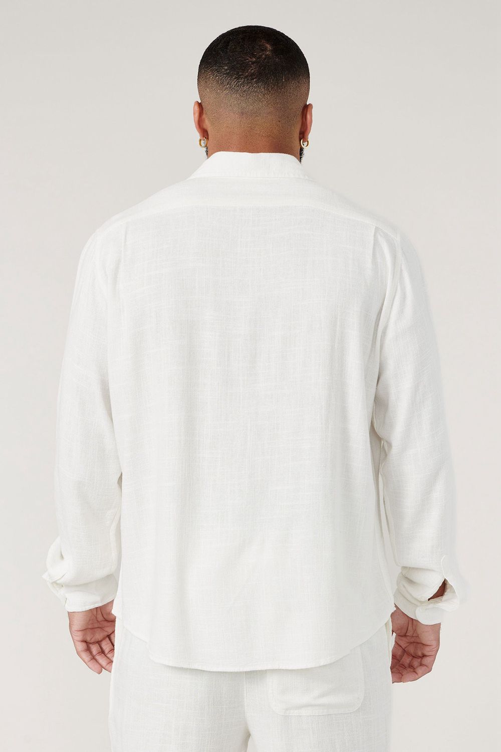 Young LA 825 - Simply Linen Shirts White Canada | JRAN-64175