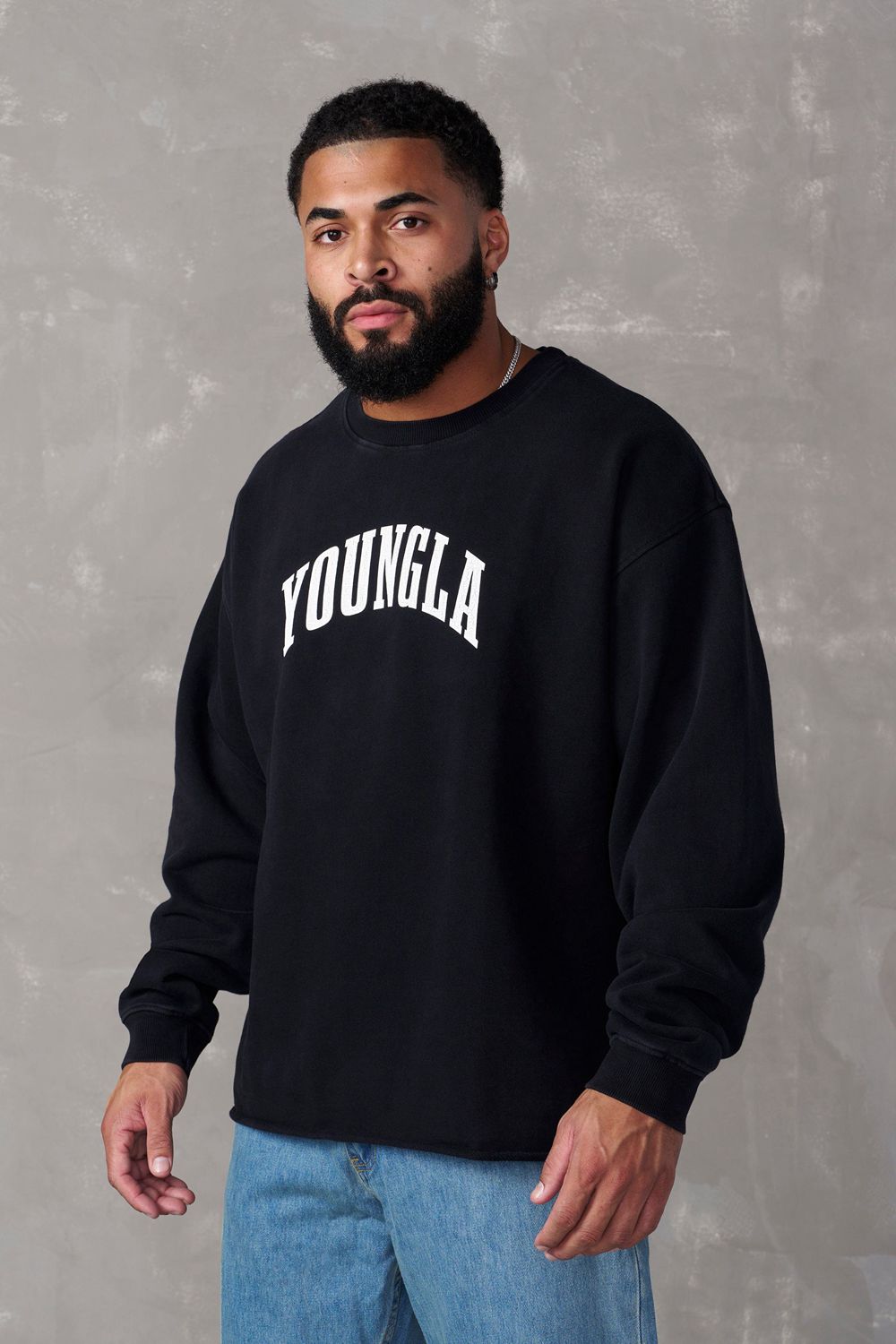 Young LA 826 - Uni Crewneck Black Canada | SKWF-51624