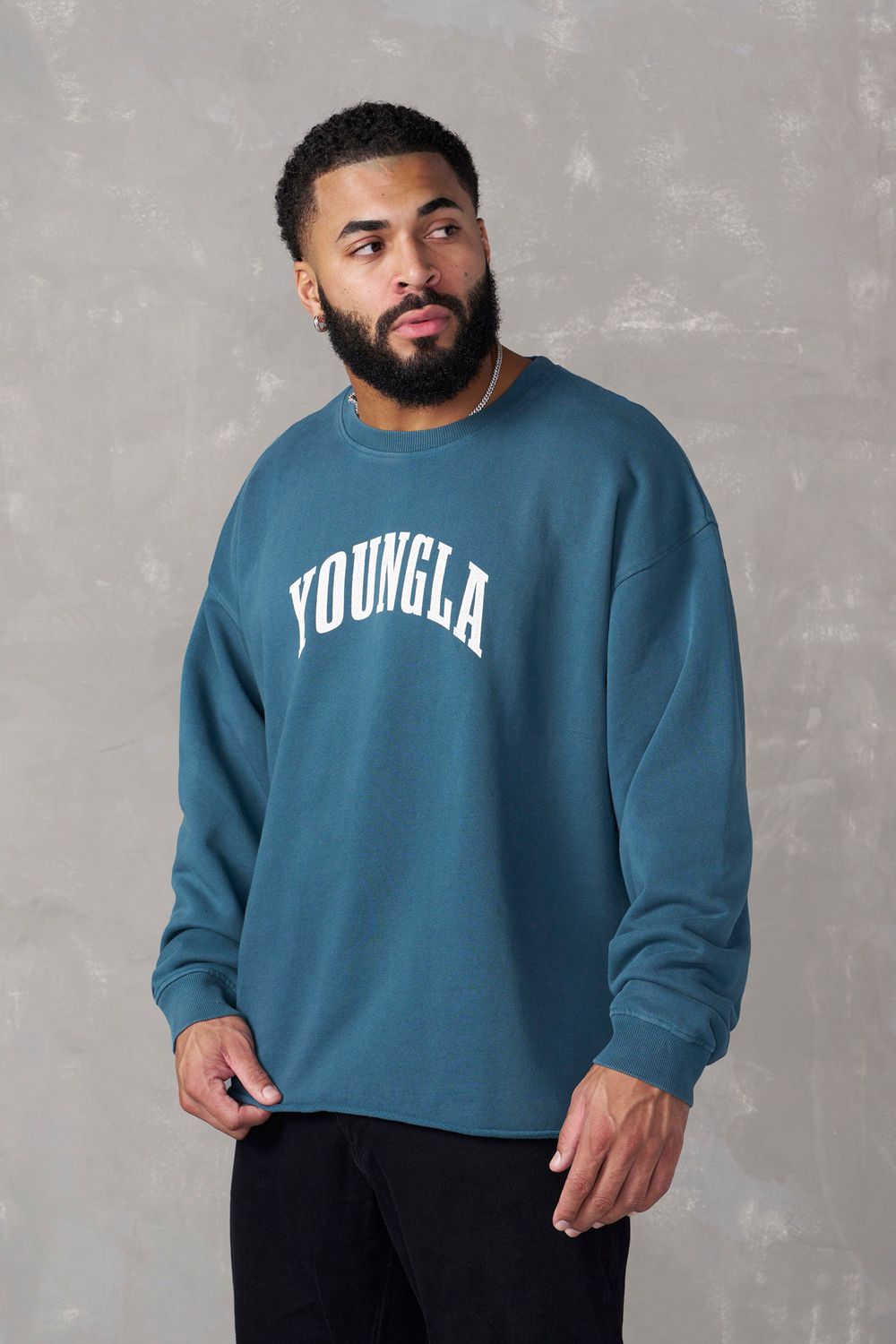 Young LA 826 - Uni Crewneck Blue Canada | GUAW-51740