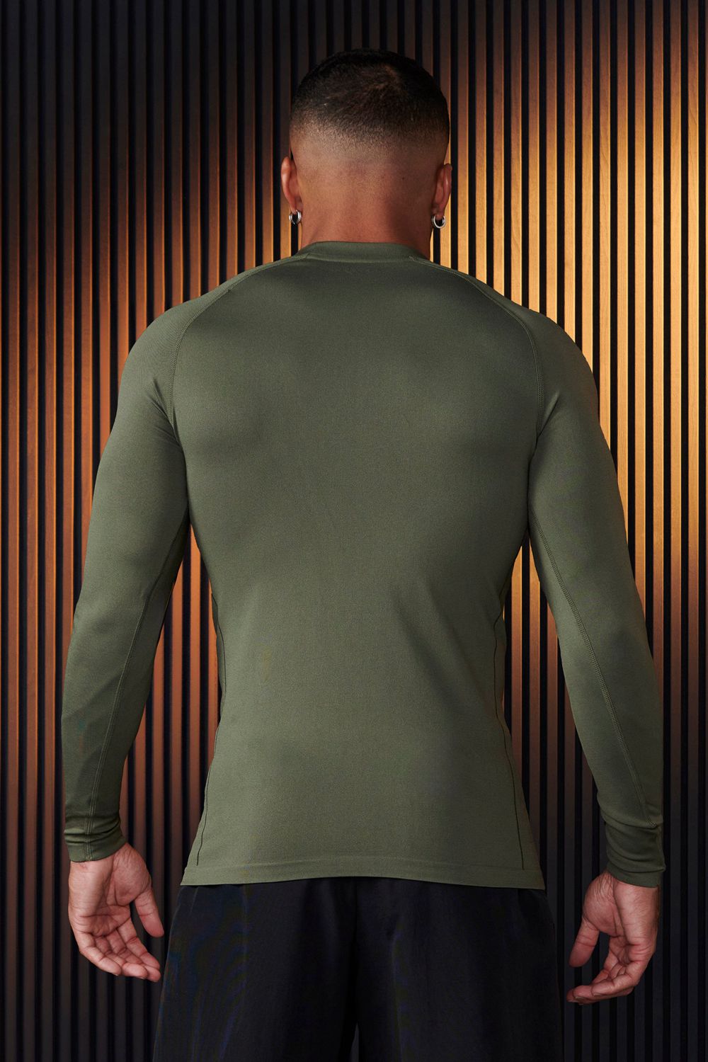 Young LA 833 - Superhero Compression Longsleeves Olive Canada | JYFL-39810