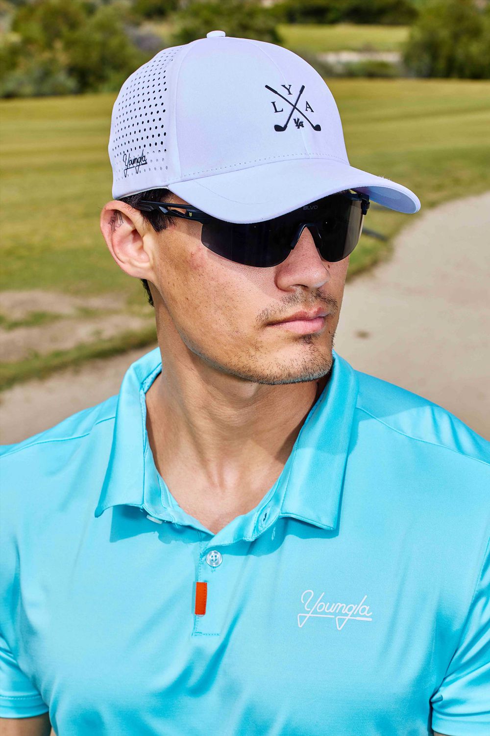 Young LA 9047 - Tee Time Golf Hats White Canada | LNTK-07594