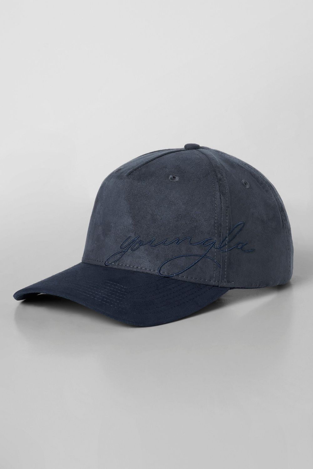 Young LA 937 - Suede Signature Hats Navy Canada | FATH-57062