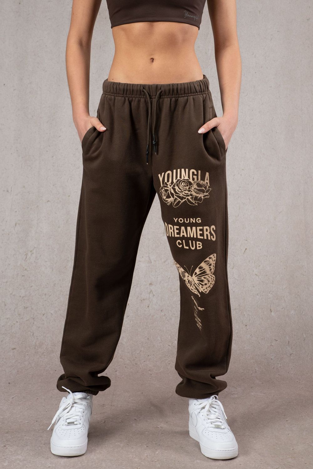 Young LA W211 Dreamers Joggers Dark Brown Canada | VQKD-52089