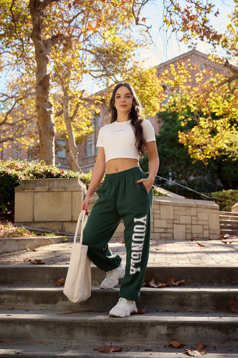 Young LA W223 - Campus Joggers Green Canada | SXZW-18609