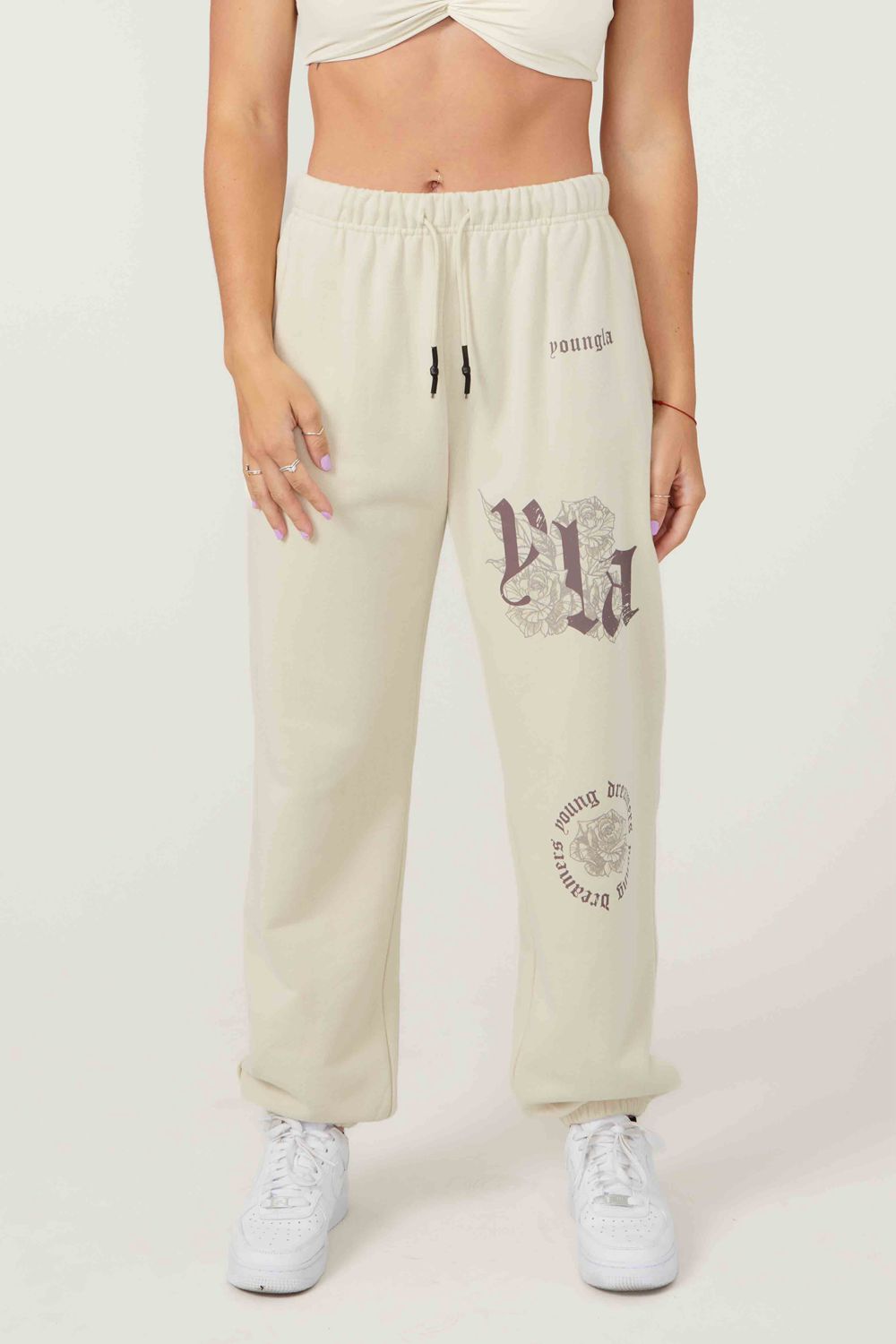 Young LA W224 Rose Joggers Cream Canada | GDPS-53784