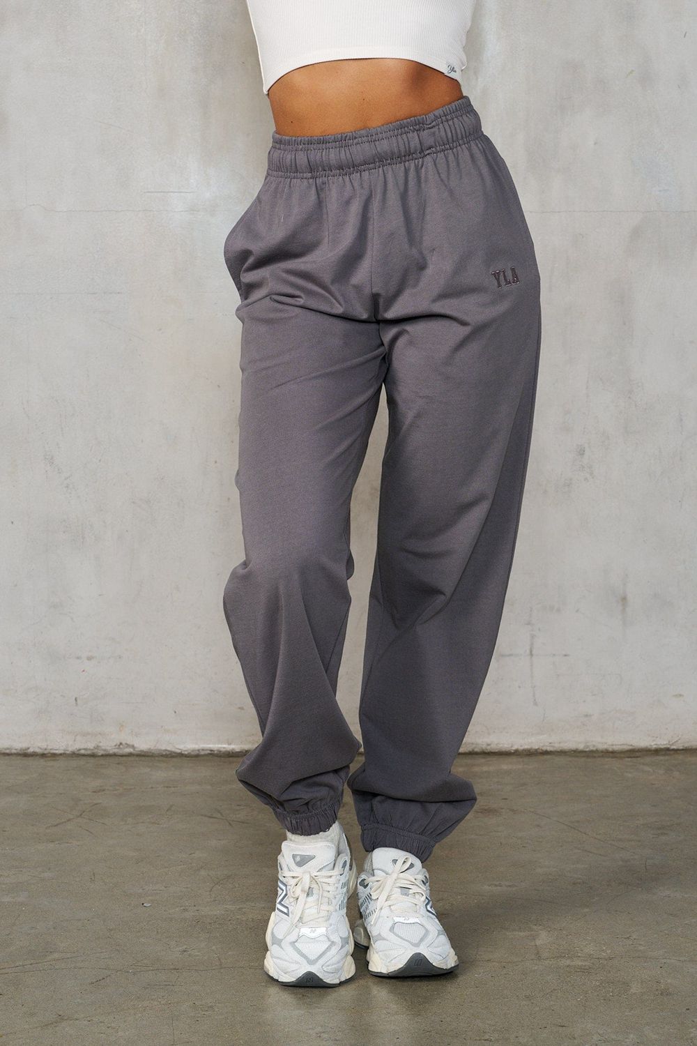 Young LA W247 Pump Cover Joggers Grey Canada | EZIV-92086