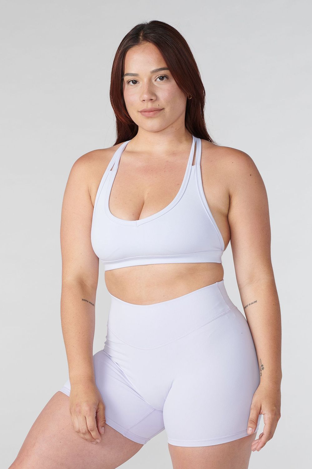 Young LA W318 Effortless Sports Bra White Canada | UGWV-51270