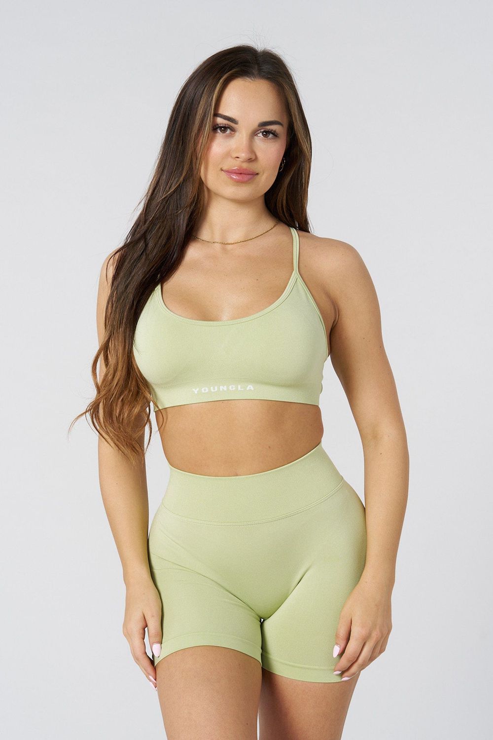 Young LA W338 - Seamless Curve Bra Olive Canada | MZKD-25704