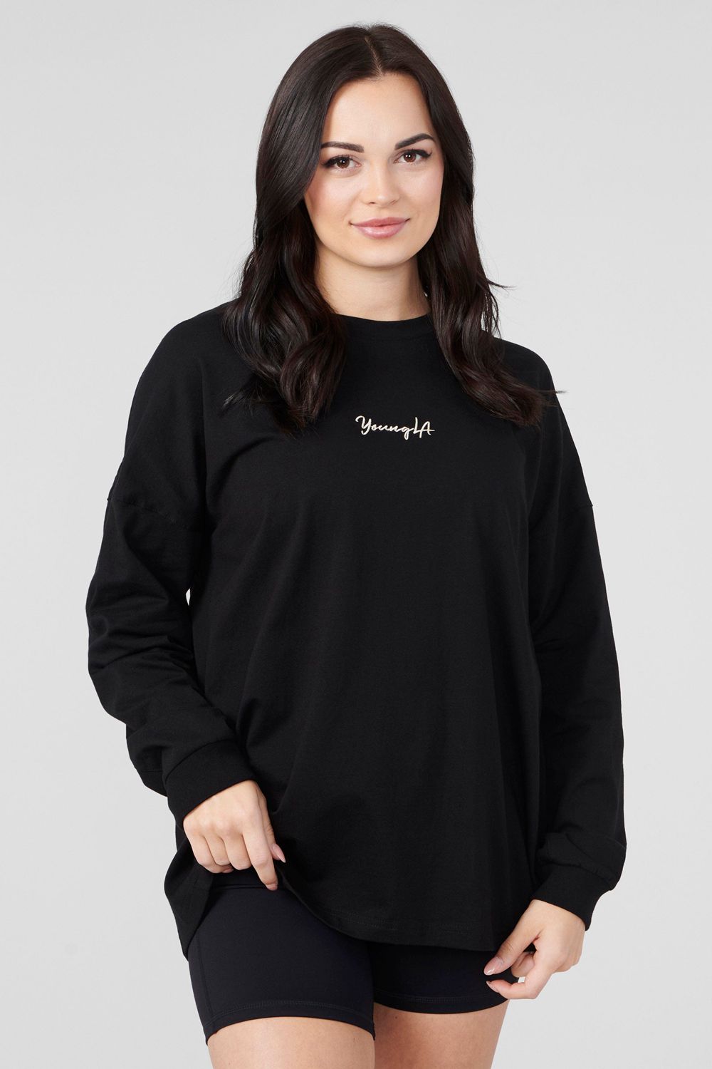 Young LA W416 Retro Long Sleeve Fall 23 Black Canada | EQOP-54830