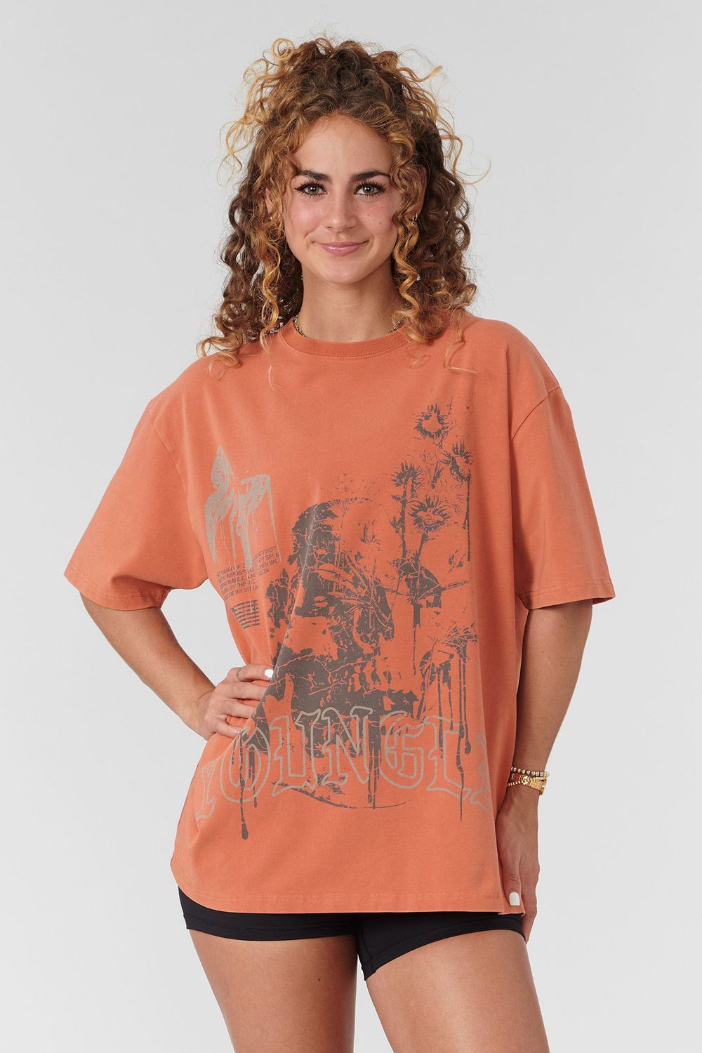 Young LA W427 Phantom Oversized Tees Orange Canada | LWPD-20795