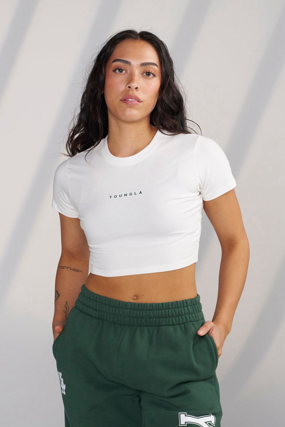 Young LA W435 - Og Baby Tee White Canada | UHLF-17236