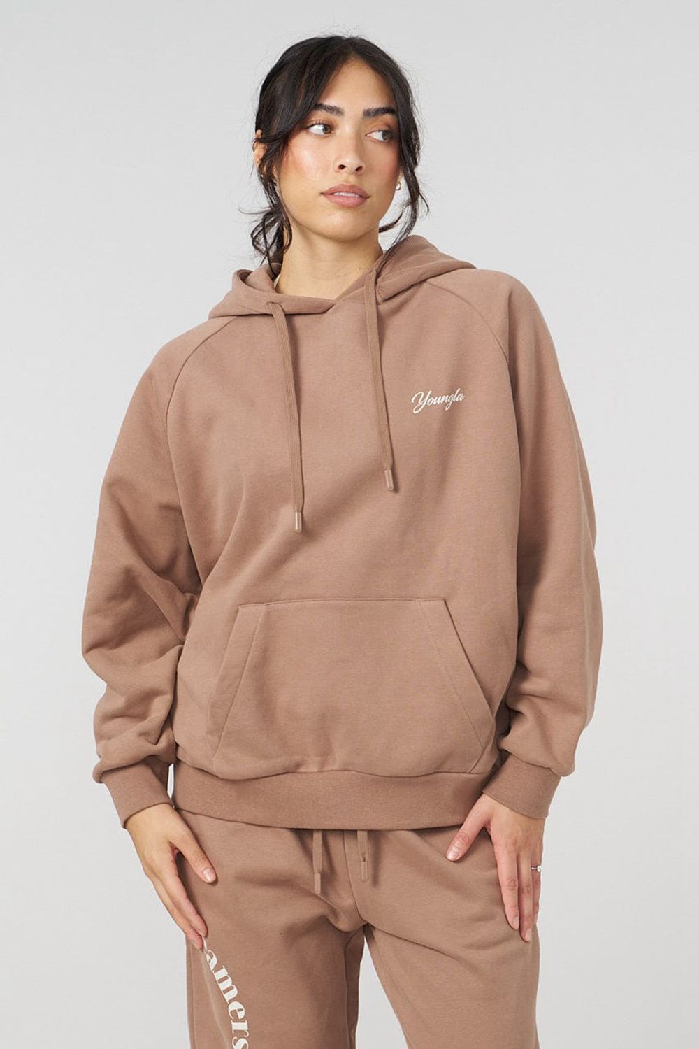 Young LA W516 Revolve Hoodie Khaki Canada | RLWT-30784