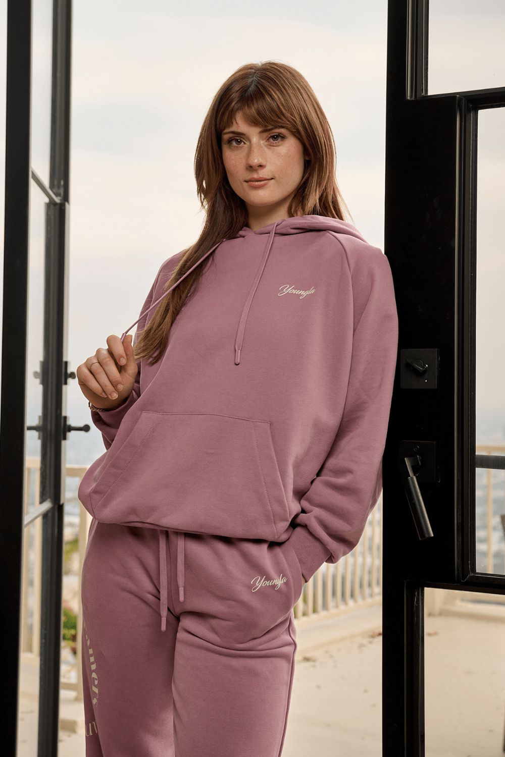 Young LA W516 Revolve Hoodie Purple Canada | JFQZ-94163