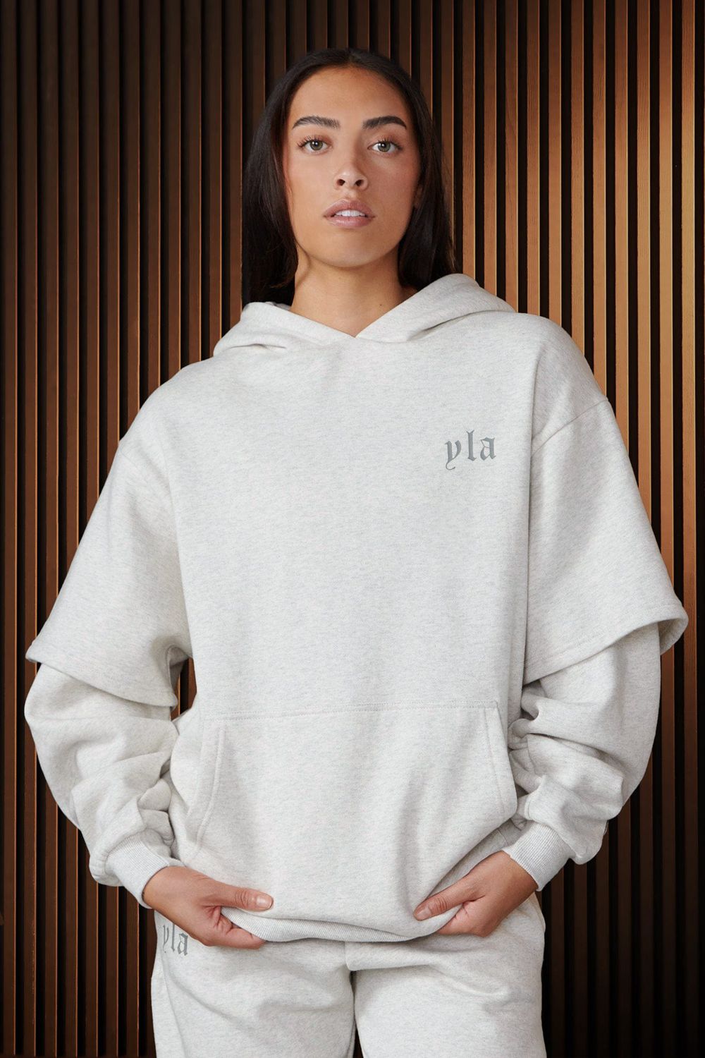 Young LA W520 - Urban Layer Hoodie Grey Canada | FWYX-24739