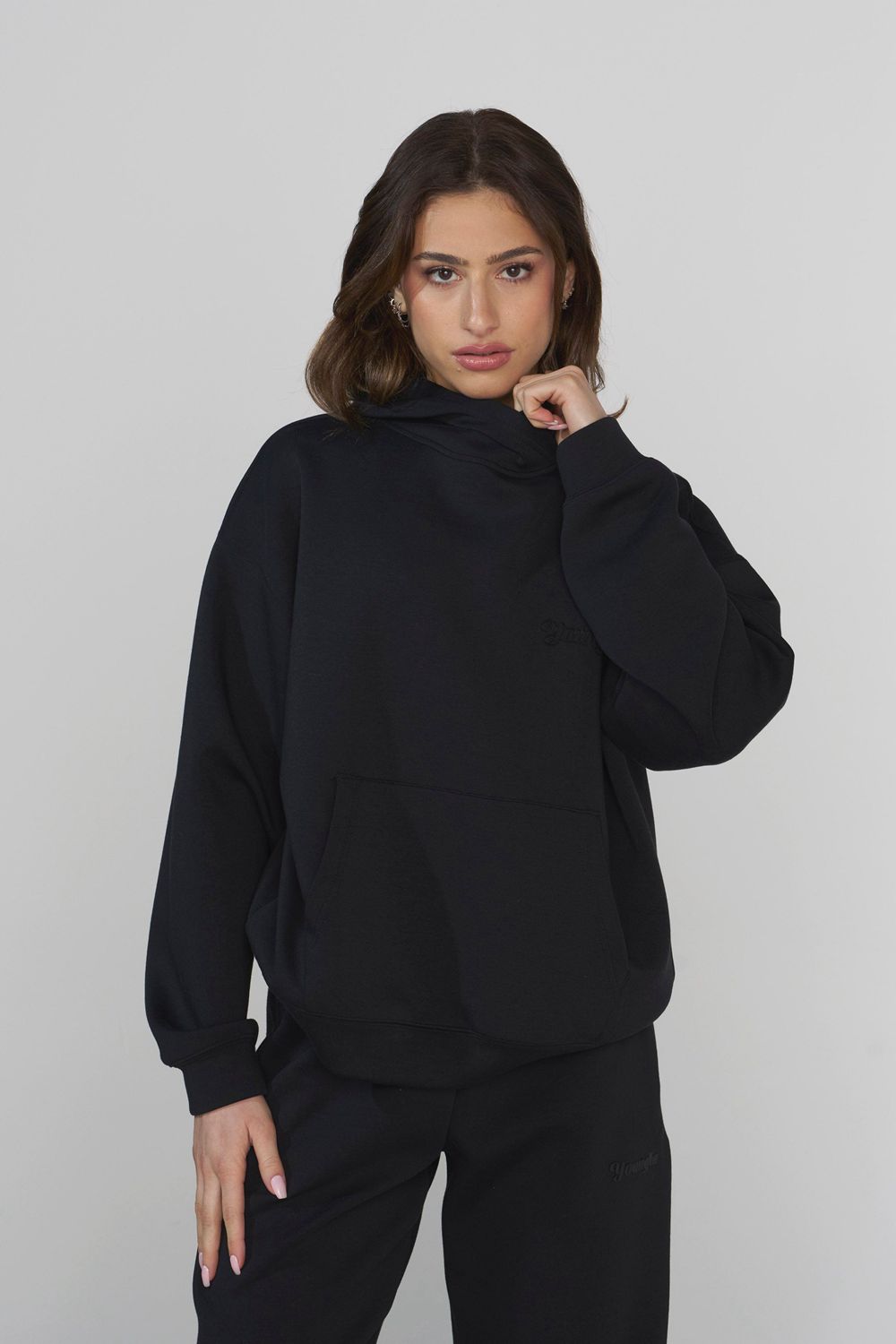 Young LA W534 Scuba Hoodie Black Canada | TQZW-59784