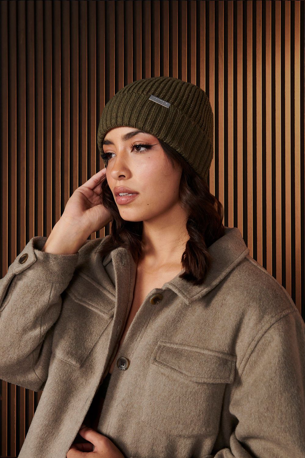 Young LA W901 - Urban Beanie Olive Canada | YZOW-19065